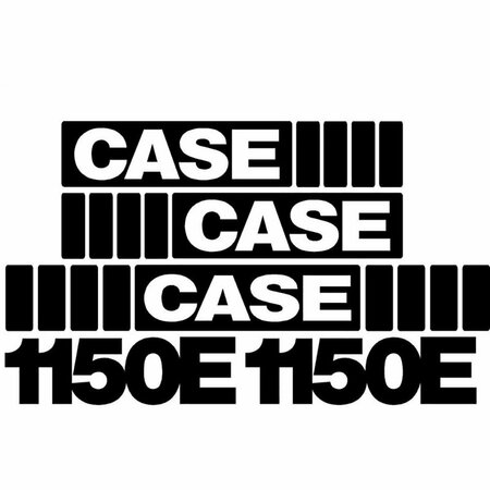 AFTERMARKET New Whole Machine Decal Set Fits Case Crawler Dozer 1150E CASE1150EDECALSET